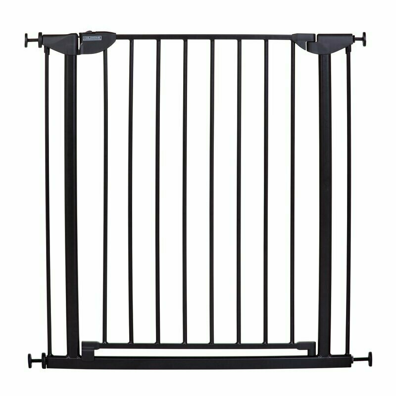 Childhome - Poarta de siguranta metal Eltra Doorgate Pressure 75-81 cm, Negru
