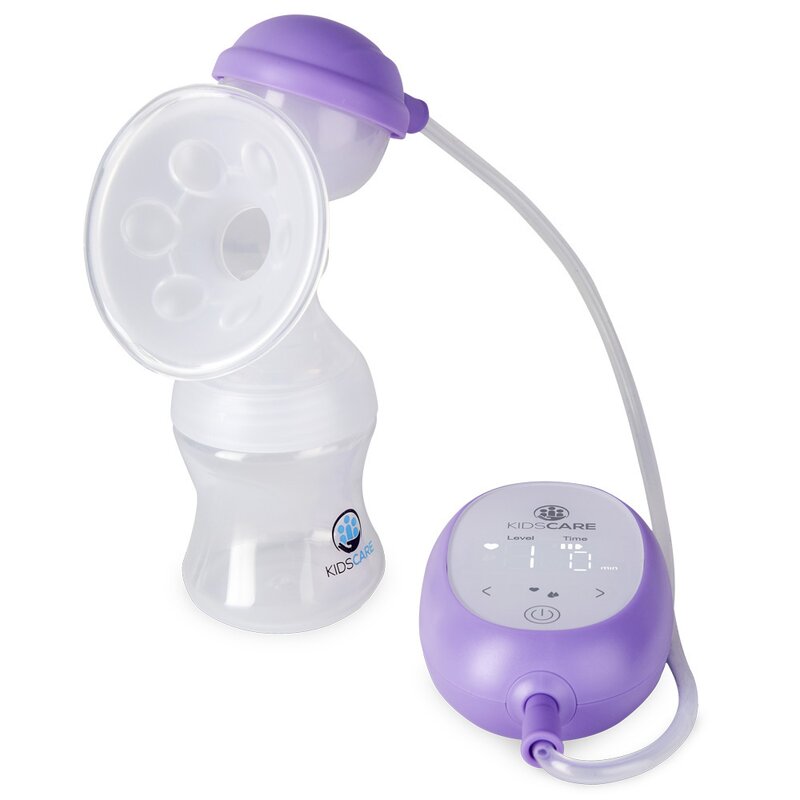 Kidscare - pompa de san electrica cu acumulator, functie de masaj si 9 niveluri de aspiratie kc132 kidscare