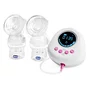 Pompa dubla de san, Chicco, Electrica, Bifazata, 10 niveluri de pompare, Compatibila cu biberoanele Natural Feeding, Pink - 1