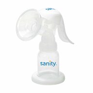 Sanity - Pompa manuala de san  Easy Comfort, cu clapeta, biberon si tetina BPA free