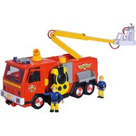 Simba - Masina de pompieri Mega Deluxe Jupiter , Pompierul Sam, Rosu