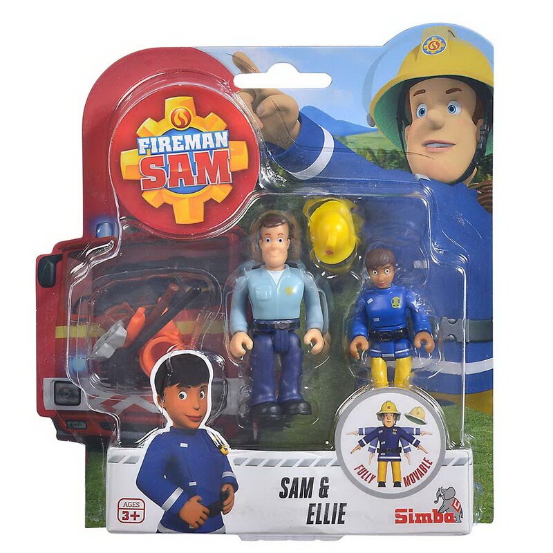 Simba - pompierul sam set figurine sam si ellie 7.5cm