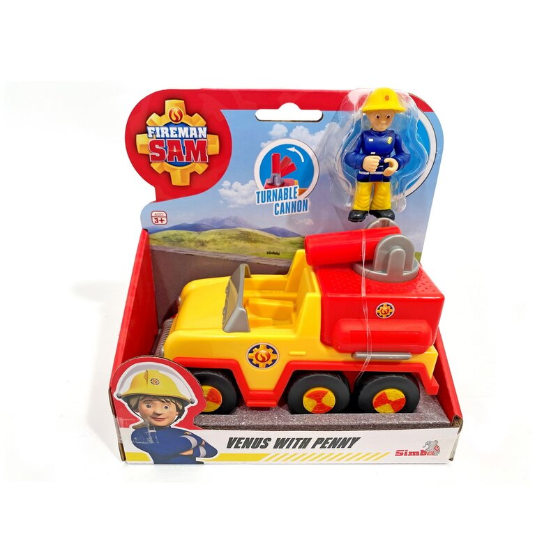 Simba - pompierul sam vehicul venus si figurina penny