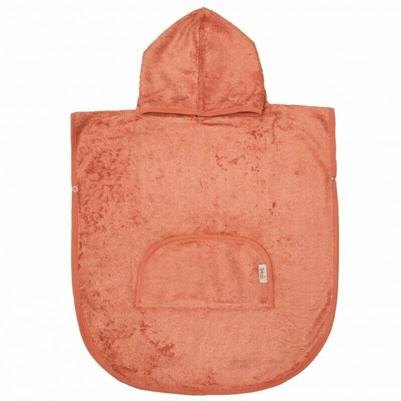Timboo - poncho apricot blush din bambus, 50x45 cm, portocaliu