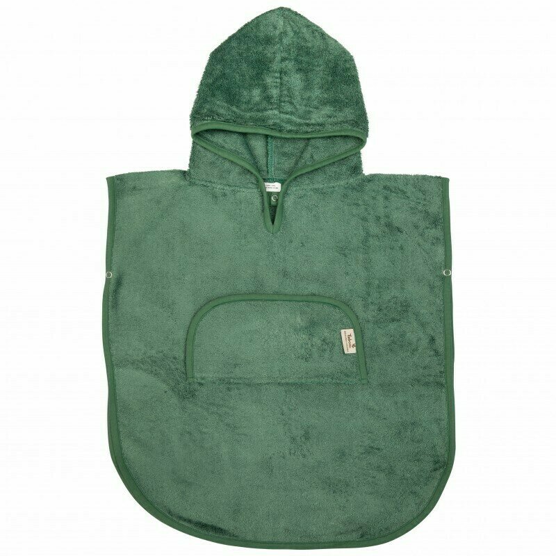 Timboo - poncho , aspen, cu anchior, cu capsa, din bambus, 50x45 cm, verde
