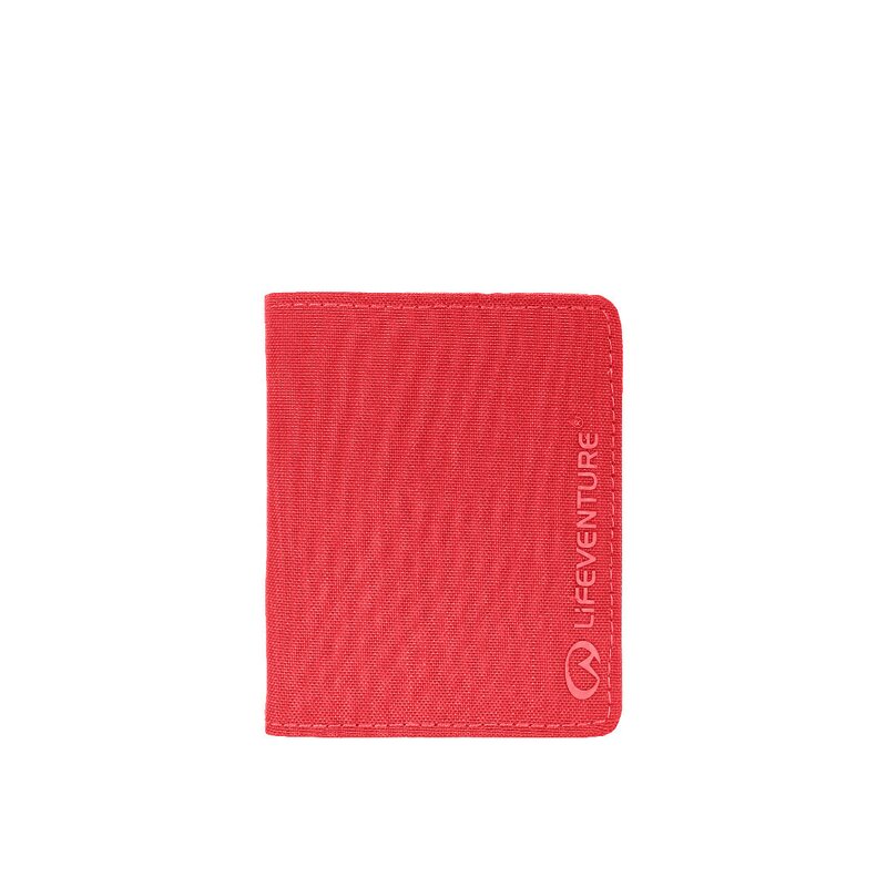 Lifeventure - portofel compact tri-fold cu protectie rfid raspberry