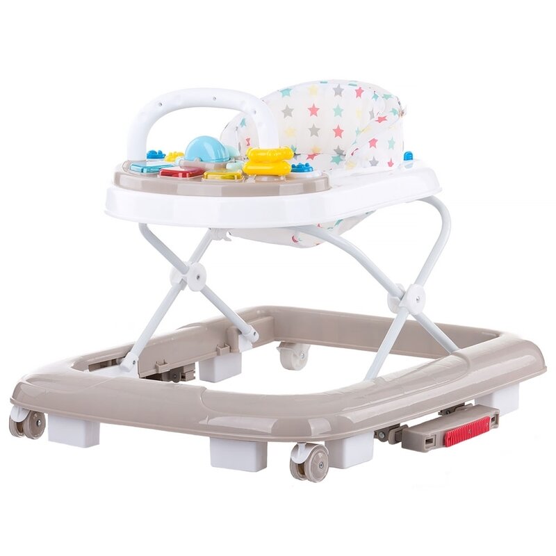 Chipolino - premergator interactiv rocky pliabil, 3 in 1 latte, bej