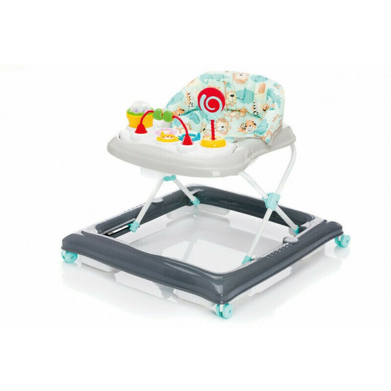 Fillikid - premergator cu jucarie white grey lion crocodile
