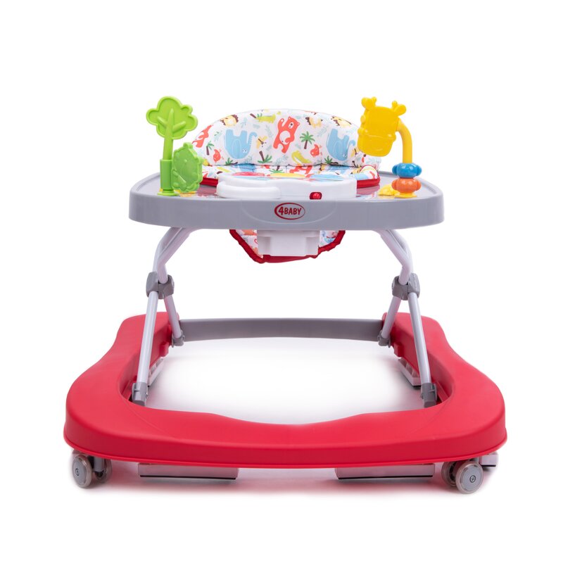 4baby - premergator/impingator walk'n push 2 in 1 rosu