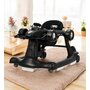 Premergator multifunctional, Asalvo, F1, Reglabil pe inaltime, Scaun detasabil, Cu sunete si lumini, 6 luni+, Black - 3