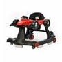 Premergator multifunctional, Asalvo, F1, Reglabil pe inaltime, Scaun detasabil, Cu sunete si lumini, 6 luni+, Black/Red