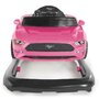 Premergator multifunctional, Bright Starts, Ford Mustang, Cu elemente detasabile, Utilizat ca premergator si antemergator si masinuta individuala, Cu sunete si lumini, 6 luni+, Pink - 20