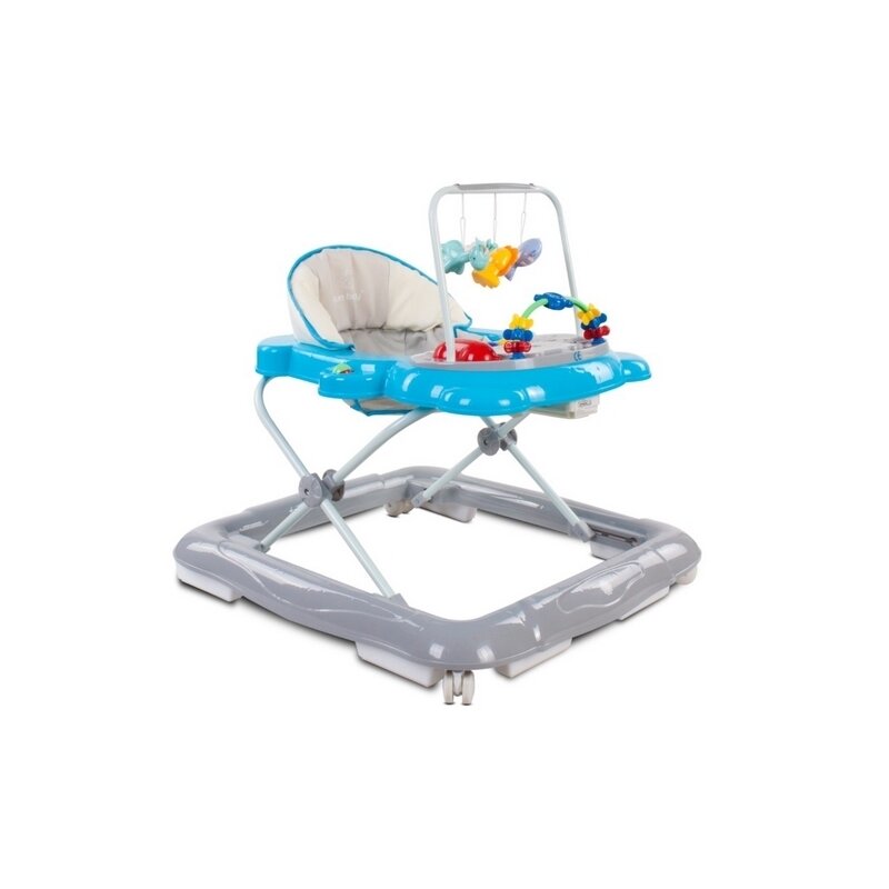 Premergator interactiv pisicuta, albastru/gri
