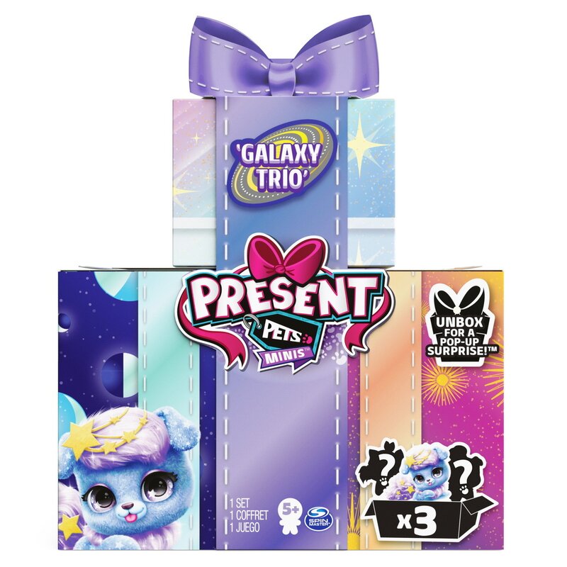 Spin master - present pets minis animalute de companie galaxy trio