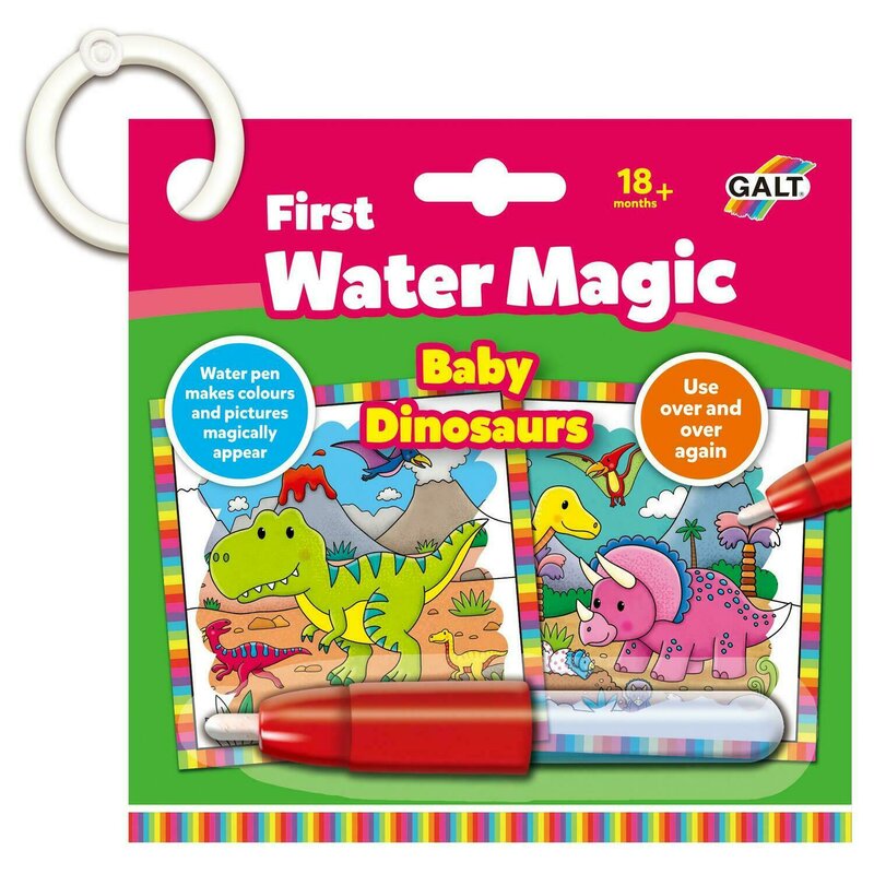Galt - pictura cu apa prima mea carticica water magic - micutii dinozauri