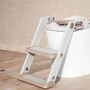 Reductor cu scarita, Primabobo, Pentru toaleta, Potrivit pentru toaletele rotunde, Scaun din spuma, Inaltime intre 44-48.5 cm, Rezistent, Alb/Auriu - 3
