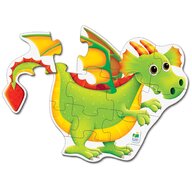 THE LEARNING JOURNEY - Puzzle de podea Dragon Puzzle Copii, piese 12