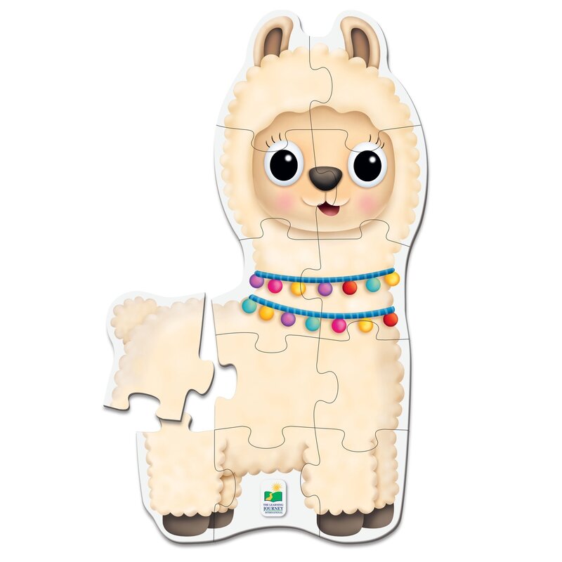 The learning journey - puzzle de podea lama puzzle copii, piese 12