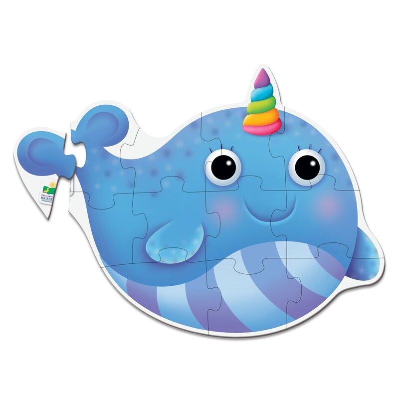 The learning journey - puzzle de podea narval puzzle copii, piese 12