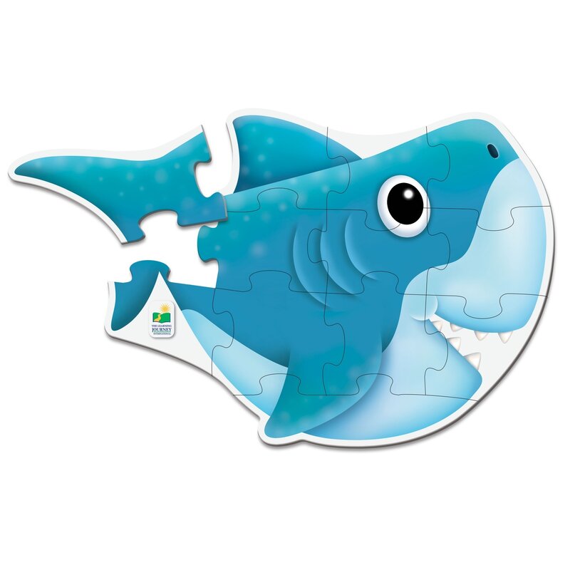 The learning journey - puzzle de podea rechin puzzle copii, piese 12