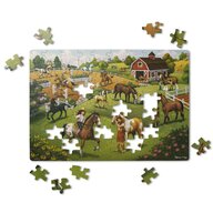 Melissa & Doug - Puzzle animale Calutii Puzzle Copii, pcs  100