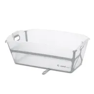 Black Friday - Reduceri Cadita de baie cu pliere ultra-compacta, Jane, Oasis, Cu doua manere, 68 x 42 x 26 cm, Conform cu standardul european de siguranta EN 17072:2018, White Promotie
