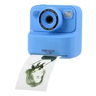 Camera foto digitala pentru copii, Free2Play, Cu imprimare instantanee si camera duala, Blue