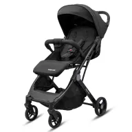 Carucior sport, Baby Mix, Bimelo, Greutate redusa - 7.4 Kg, Sustine 22 kg, 0 luni+, Include husa picioare, Pliere cu o singura mana, Conform cu EN1888, Negru