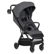 Black Friday - Reduceri Carucior sport, Lionelo, Bess, Sustine 22 kg, 6 luni+, Capotina impermeabila si protectie SPF 50+, Include suport sticla, Pliere cu o singura mana, Maner pentru transport, Gri Promotie