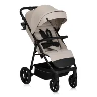 Black Friday - Reduceri Carucior sport, Lionelo, Iva, Sustine 22 kg, 6 luni+, Capotina mare, Impermeabila, Protectie SPF 50+, 3 pozitii inclinare spatar, 8 pozitii inclinare suport picioare, 5 pozitii reglare maner, Include plasa de tantari si suport pentru biberon, Bej Promotie