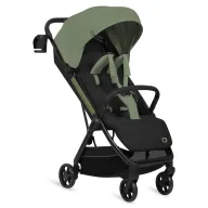 Carucior sport, Lionelo, Julie Air, Greutate redusa - 7.5 kg, Sustine 22 kg, 6 luni+, Capotina impermeabila, Protectie SPF 50+, Include suport sticla, Pliere compacta pentru calatorii, Conform cu EN1888-1 si EN1888-2, Verde Sage