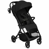 Carucior sport, Lionelo, Tansi, Pliere automata, Ultracompact, Manevrare cu o mana, Roti cu tehnologie GravelTech, Spatar si suport picioare reglabile, 6-48 luni, Sustine 22 kg, Negru