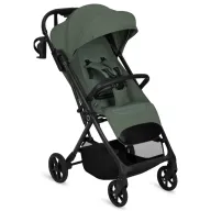 Carucior sport, Lionelo, Tansi, Pliere automata, Ultracompact, Manevrare cu o mana, Roti cu tehnologie GravelTech, Spatar si suport picioare reglabile,  6-48 luni, Sustine 22 kg, Verde
