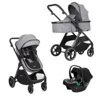 Black Friday - Reduceri Carucior transformabil 3 in 1, Nurse, Wander C, Cu multiple accesorii, Pliere compacta, Sustine 22 kg, EN1888-1/2:2018 + A1:2022, 0 luni+, Iron Promotie
