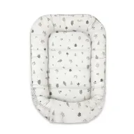 Cosulet bebelus, MimiNu, Pentru dormit, Baby Cocoon 75x55 cm, Husa 100% bumbac, Din bumbac certificat Oeko Tex Standard 100, Leaves