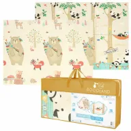 Covoras de joaca, Bocioland, Panda, Pliabil, Protectie impotriva loviturilor, Dimensiune mare, 180 x 150 cm, Cu Imprimeu pe ambele parti, Potrivit pentru utlizare atat in interior, cat si in exterior