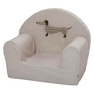 Fotoliu din burete, Bubaba, Puppy Beige, Pentru copii, 9 luni-5 ani