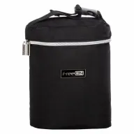 Geanta biberon, FreeON, Double Style, Pentru 2 biberoane, Mentine continutul atat cald, cat si rece, Black