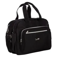 Black Friday - Reduceri Geanta pentru scutece, FreeON, Style, Impermbeabila, Cu multiple buzunare, Dimensiune compacta, 39x32x18 cm, Black Promotie