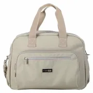 Black Friday - Reduceri Geanta pentru scutece, FreeON, Style, Impermbeabila, Cu multiple buzunare, Dimensiune compacta, 39x32x18 cm, Grey/beige Promotie