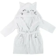 Halat de baie, Bubaba, Cu urechi Kitty, Marime 86/92/98, White
