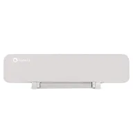 Bariera de protectie pentru pat, Lionelo, Lora XL, Pliabila, Sistem de blocare StandSafe, Geanta de transport inclusa, 150x46 cm, Conform cu BS 7972:2001+A1:2009, Bej