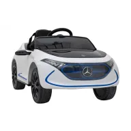 masinuta electrica cu telecomanda mercedes benz amg eqa, roti eva, scaun tapitat, 101x69x53 cm, putere 70w - alb