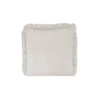 Perna clasica de dormit, MimiNu, Cu husa detasabila cu fermoar, Din bumbac certificat Oeko Tex Standard 100, 40x40 cm, Colectia Royal, Beige