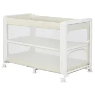 Patut multifunctional, Lionelo, Patty, 5 in 1, 0- 36 luni, Co-sleeper, Tarc de joaca, Patut de calatorie, Laterala rabatabila, 2 trepte reglare saltea, Roti, Husa transport inclusa, Bej