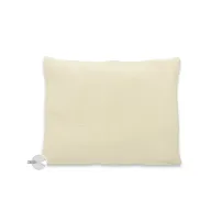 Perna clasica de dormit, Qmini, Cu husa detasabila cu fermoar, Din muselina dubla, 30x40 cm, Warm Beige