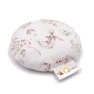 Pernuta anticolici, Qmini, Umpluta cu samburi de cirese, Cu husa din bumbac, Diametru 15 cm, Goose