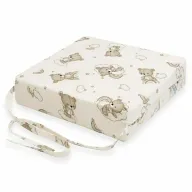 Pernuta inaltator, New Baby, Din spuma poliuretanica, Cu husa detasabila, Din bumbac, Grosime 8 cm, Bear Beige