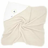 Prosop de baie, Bocioland, Cu gluga, 100% bumbac, 100x100 cm, Teddy Bear, Sand