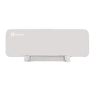 Protectie laterala pat, Lionelo, Lora, Pliabila, Sistem de blocare StandSafe, Geanta de transport inclusa, 105 x 45 cm, Bej